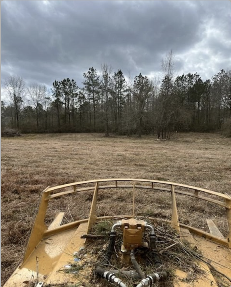 Cleared field after bush hogging